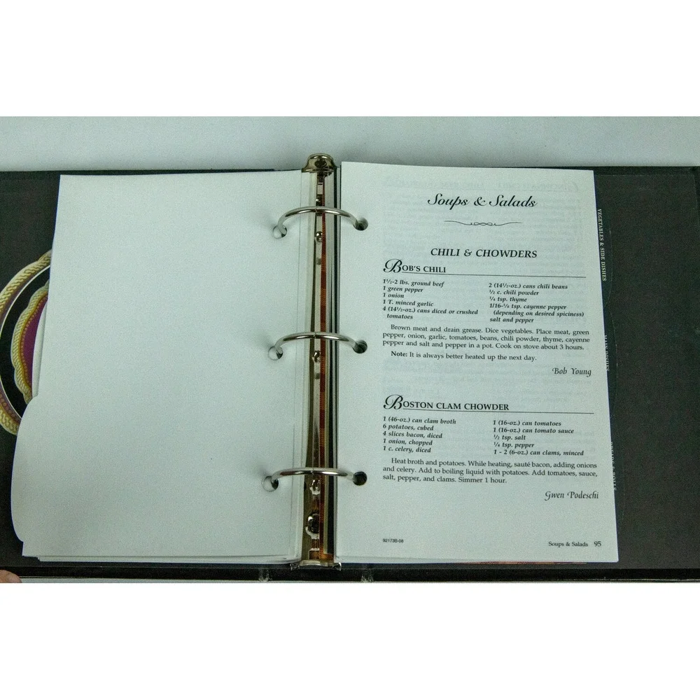 Abraham Lincoln Presidential Library Museum Cookbook Epic Portions 2008 Binder